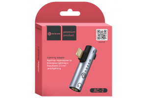 Адаптер OTG AC2 LIGHTNING - AUX - LIGHTNING черный DREAM