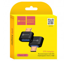 Адаптер OTG AC07 MicroUSB- USB черный DREAM (скидка 10 процентов)